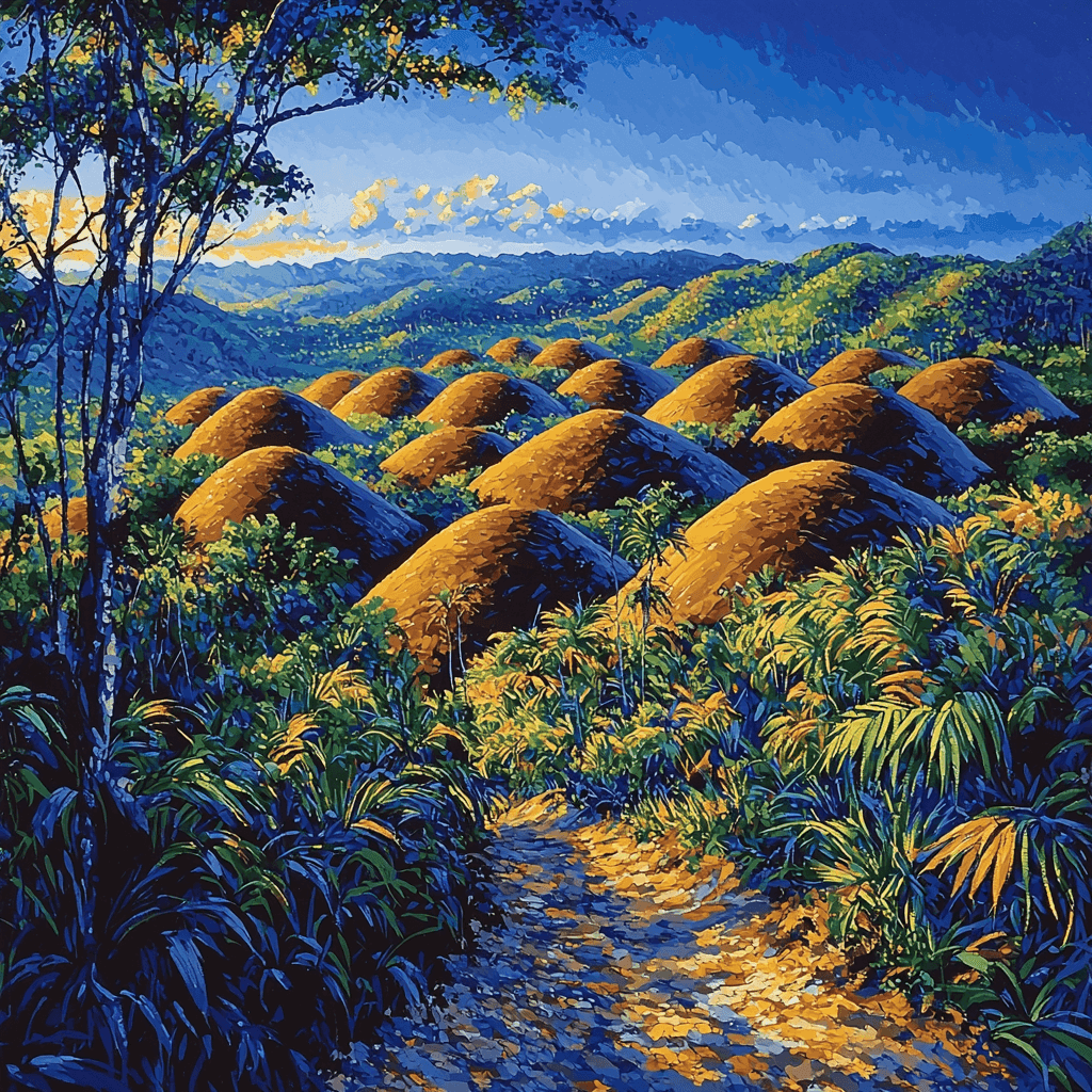 Chocolate Hills - Philippines Paint By Numbers Kits