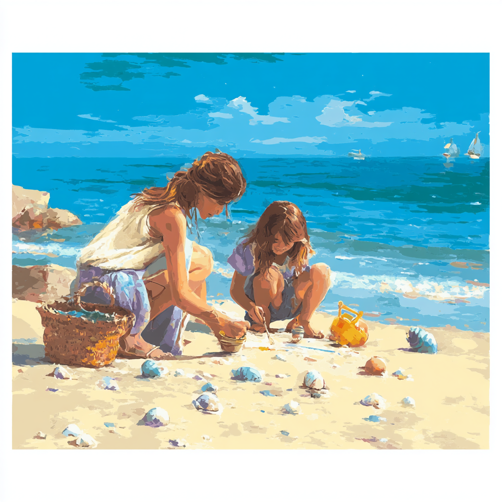 Memories On The Seaside Paint By Number