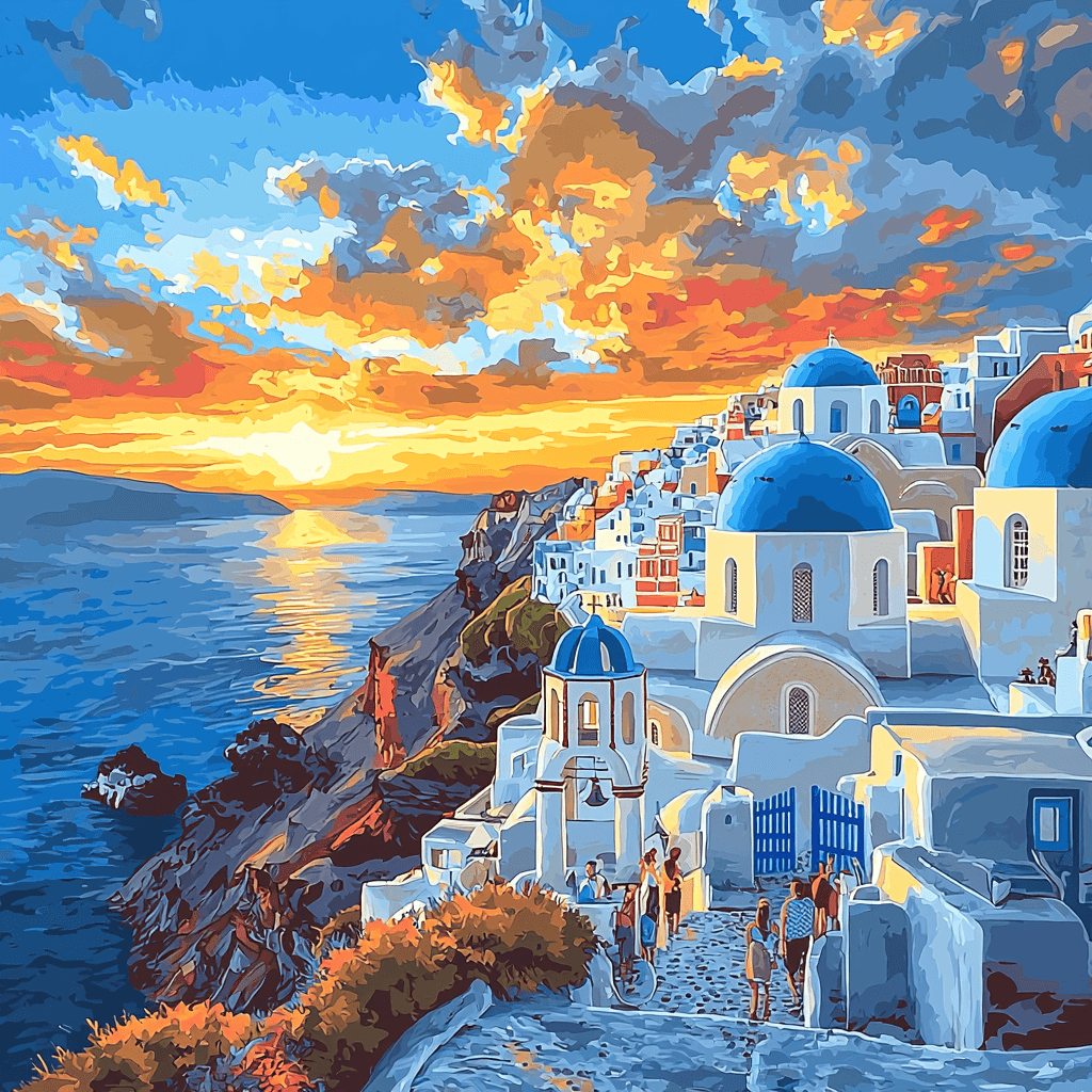 Santorini Paint By Number