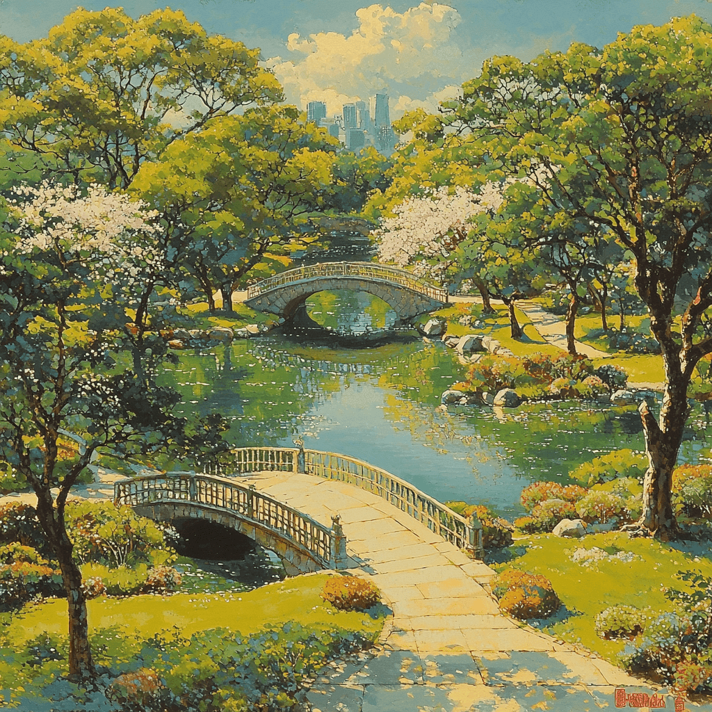 Shinjuku Gyoen National Garden - Japan Paint By Number