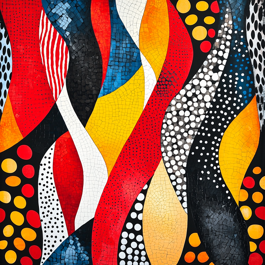 Yayoi Kusama Inspired Kinetic Harmony Paint By Number
