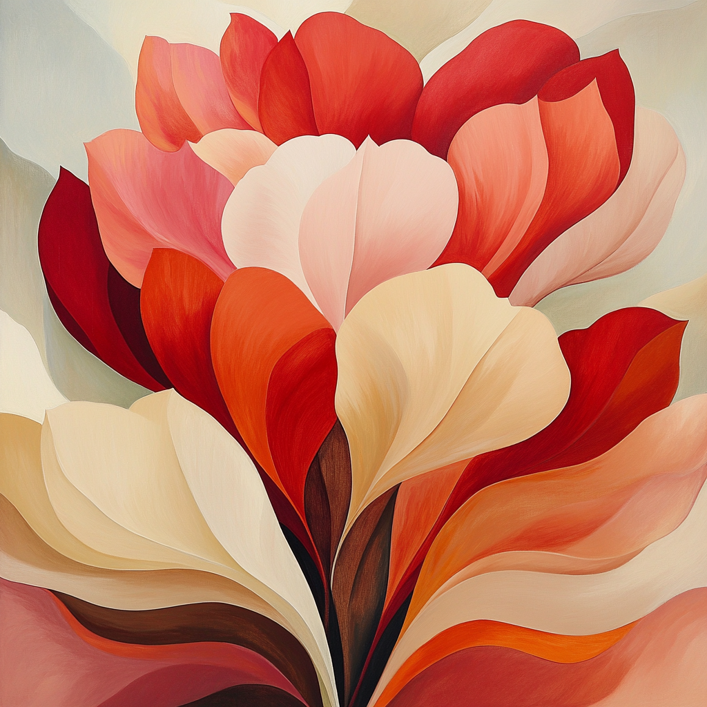 Georgia OKeeffe Inspired Desert Flowers Painting by numbers kit