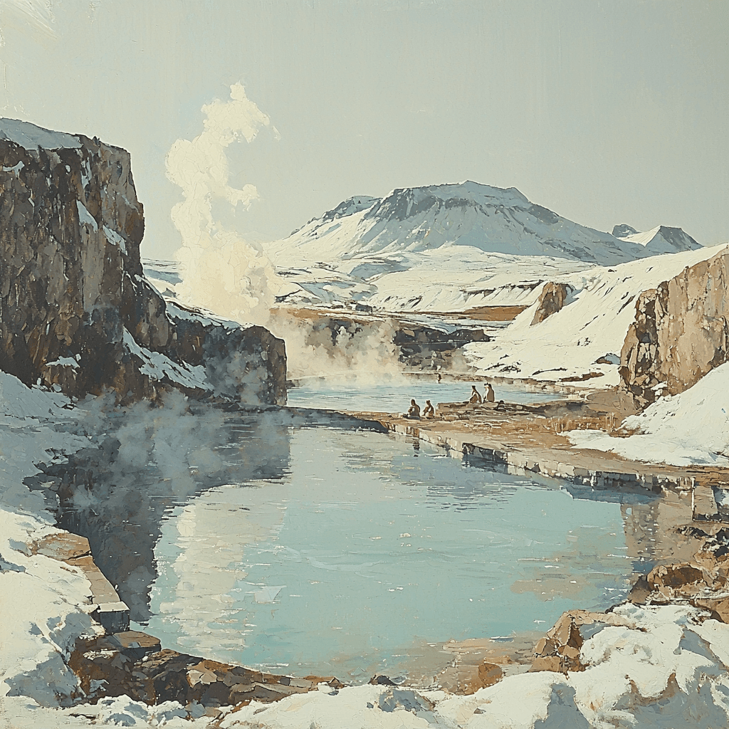 Reykjavik Hot Springs - Iceland Paint By Numbers Kits
