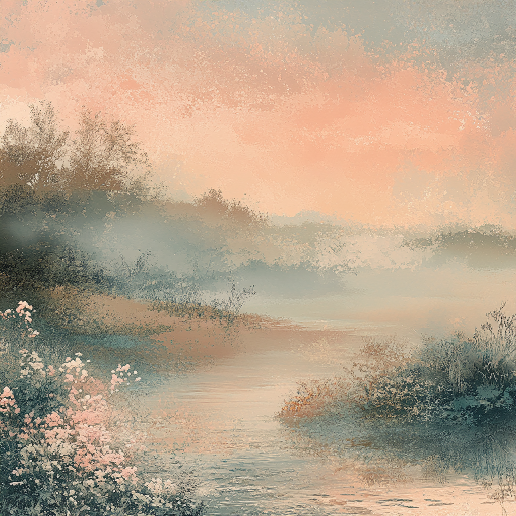 Edgar Degas Inspired Whispering Morning Mist paint by numbers