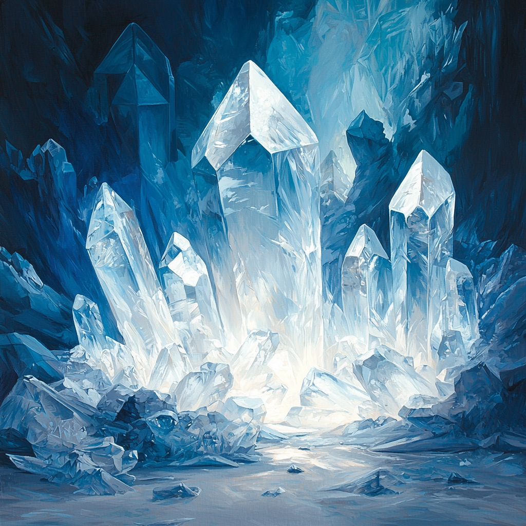 Michelangelo Inspired Crystalline Dream Number Painting