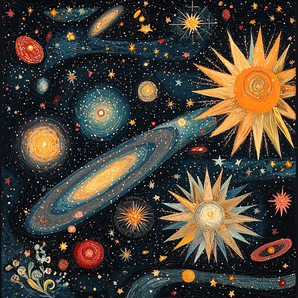 M.C. Escher Inspired Astral Tapestry Painting Number Kit