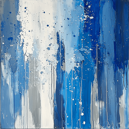 Jackson Pollock Inspired Abstract Rain Paint By Color