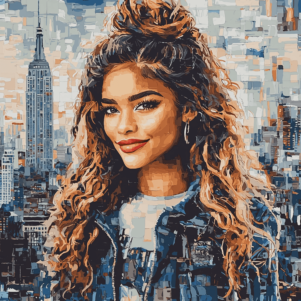 Zendaya: The Modern Muse And Rising Star As MJ DIY Paint By Numbers