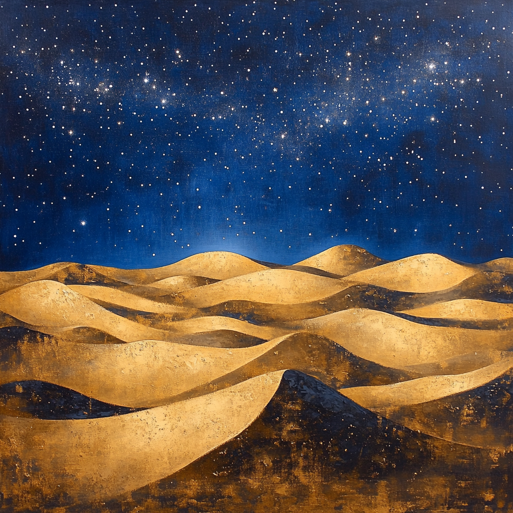 Edgar Degas Inspired Desert Constellations paint by color