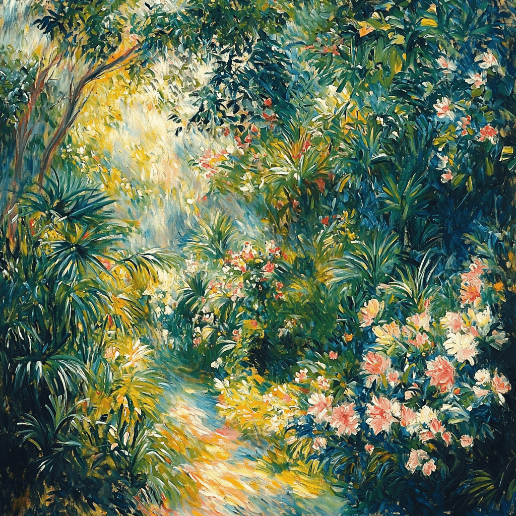 Pierre-Auguste Renoir Inspired Dappled Light In The Garden Paint By Color