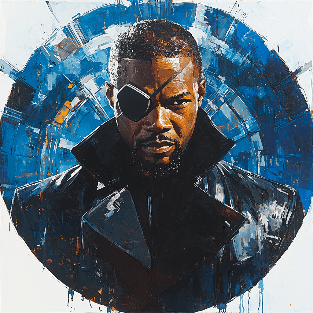 Samuel L. Jackson: The Steely Gaze Of Fury Paint By Color