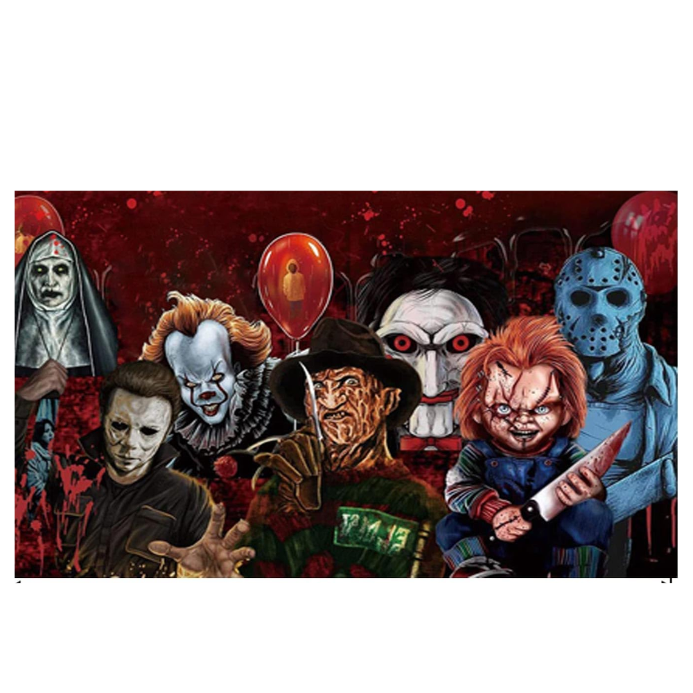 Halloween Horror Paint by Numbers Kit for Beginners Canvas Wall Art