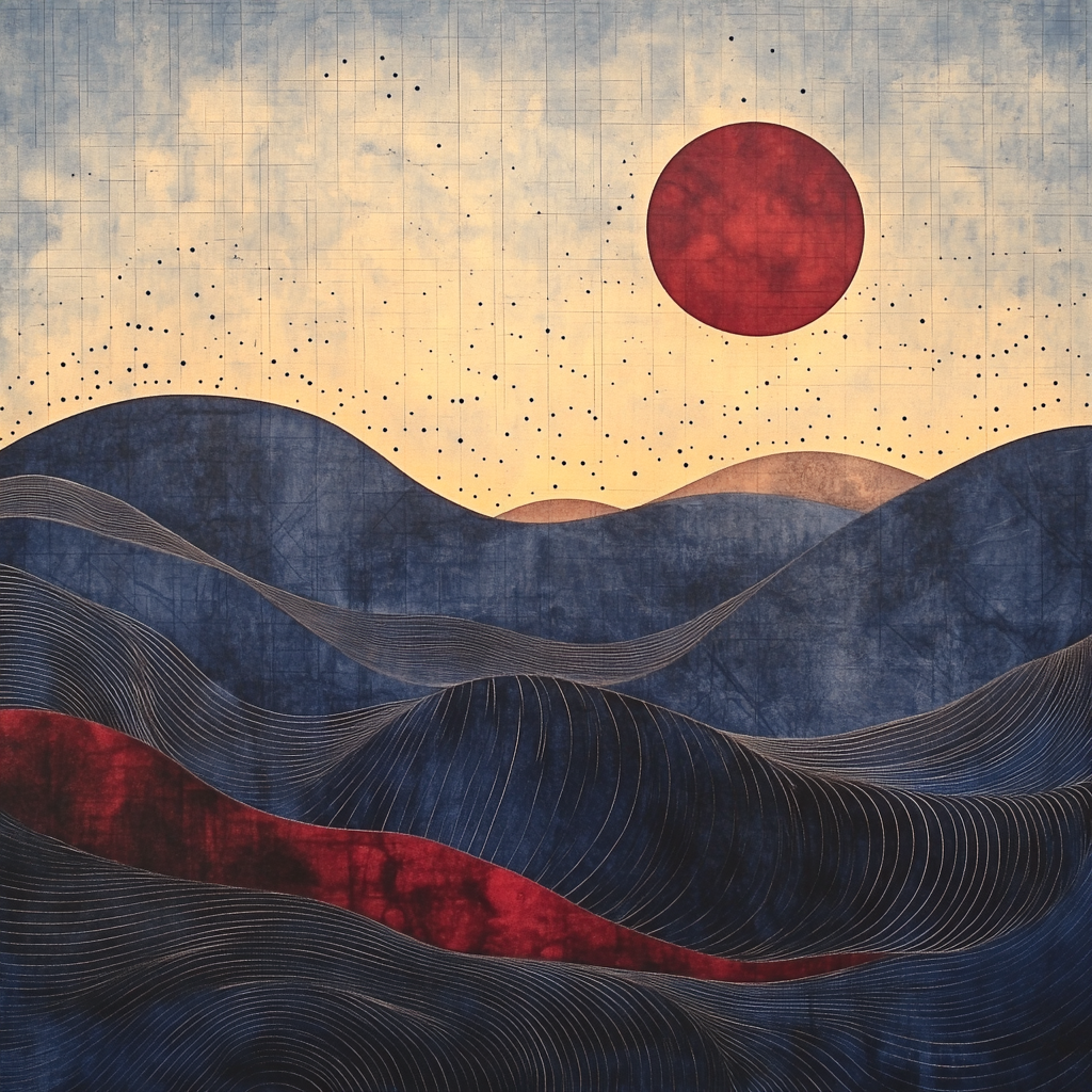 Paul Klee Inspired Rhythmic Topography paint by number