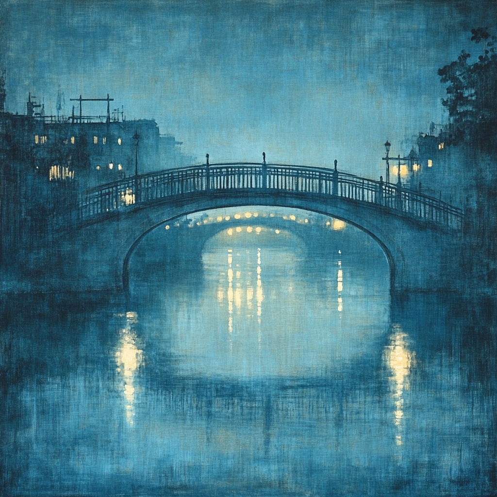 James McNeill Whistler Inspired Evening Bridge Painting by numbers kit