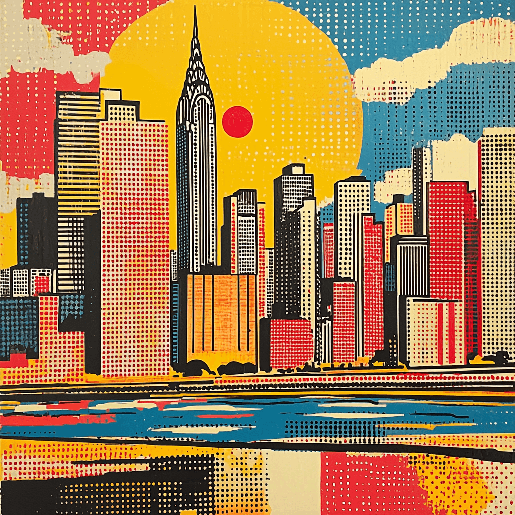 Roy Lichtenstein Inspired Metropolitan Essence DIY Paint By Numbers