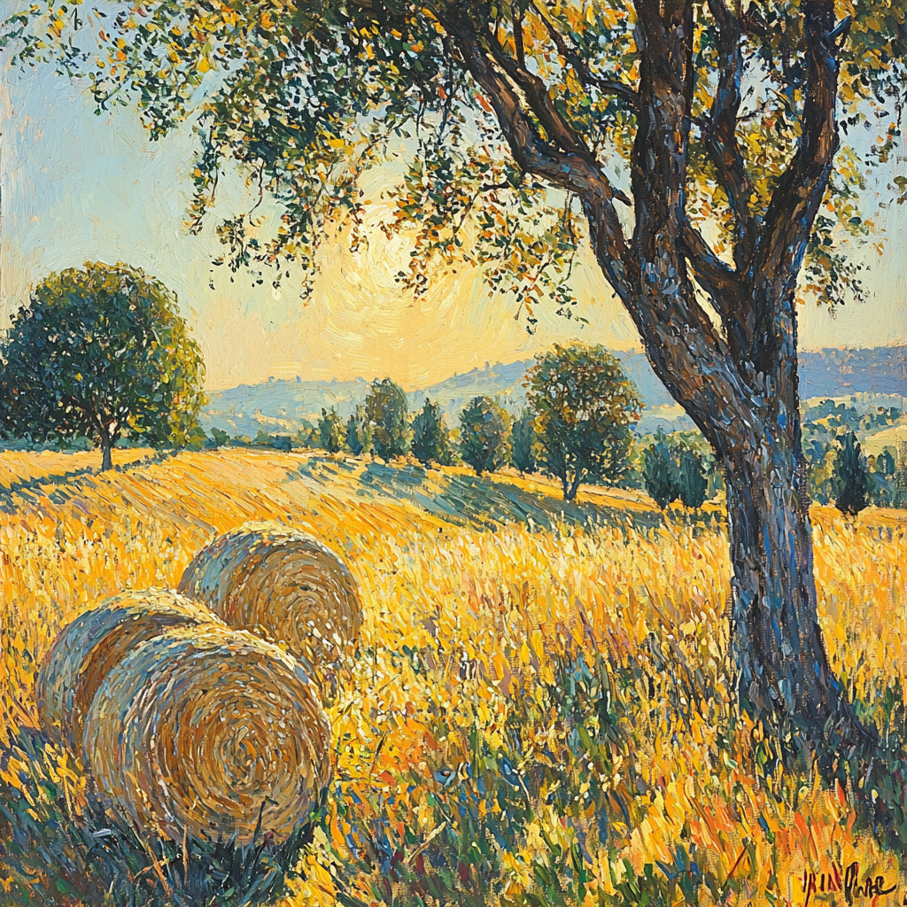 Camille Pissarro Inspired Sun-Kissed Meadow Daze DIY Paint By Numbers