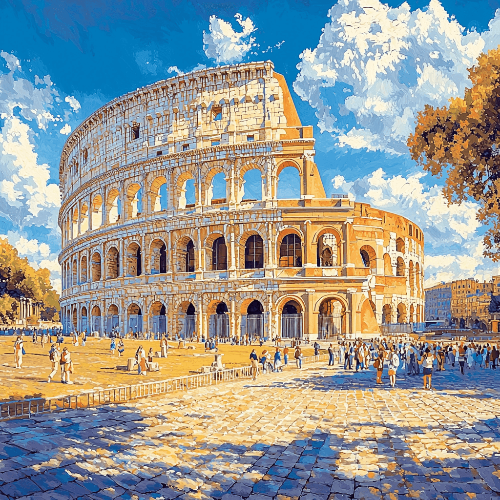 The Colosseum - Rome Number Painting