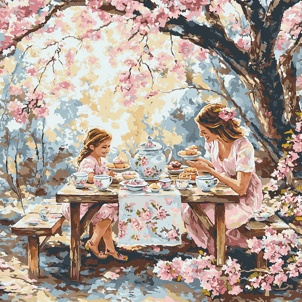 Tea Time Traditions Numbered Painting Kits