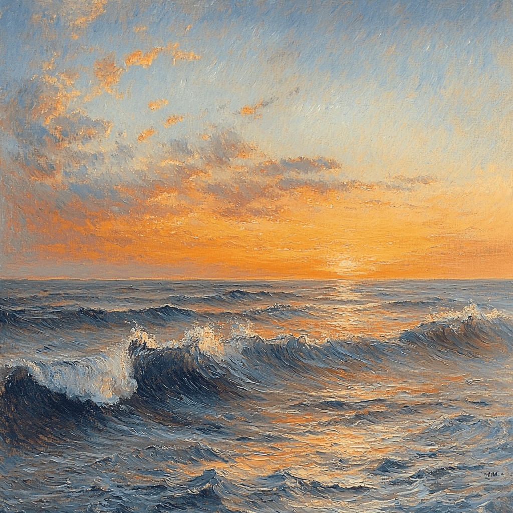 J.M.W. Turner Inspired Twilight Over The Sea Paint By Numbers Kits
