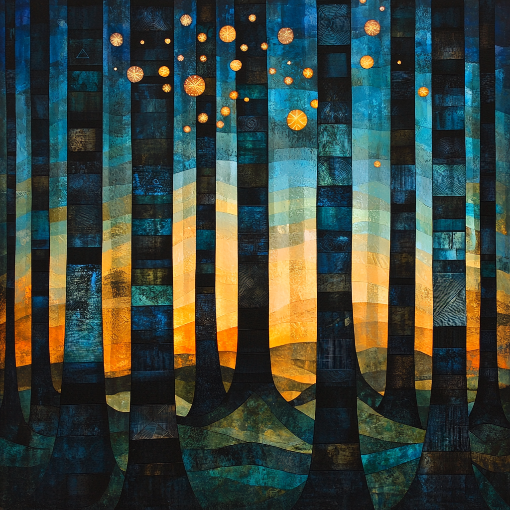 Max Ernst Inspired Cosmic Forest Paint by numbers kits
