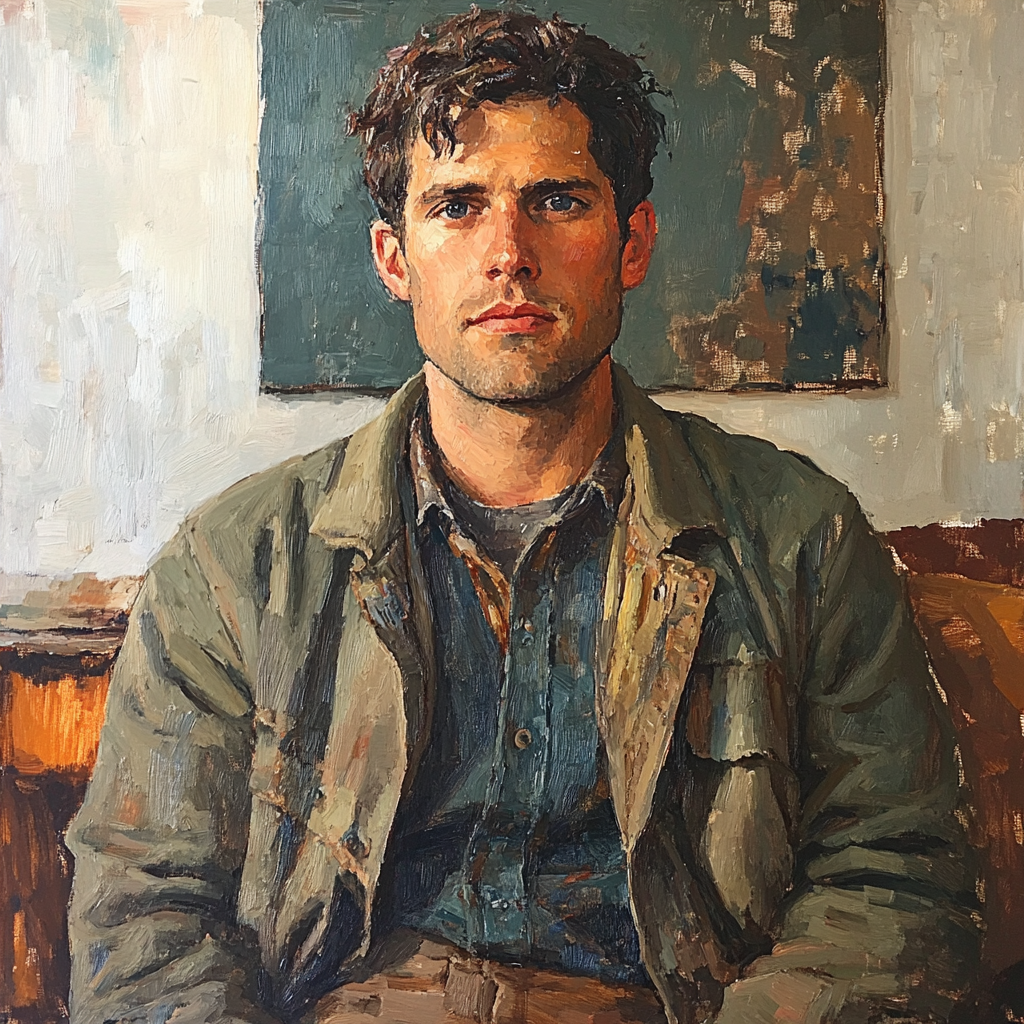 Lucian Freud Inspired Writer Paint by numbers art
