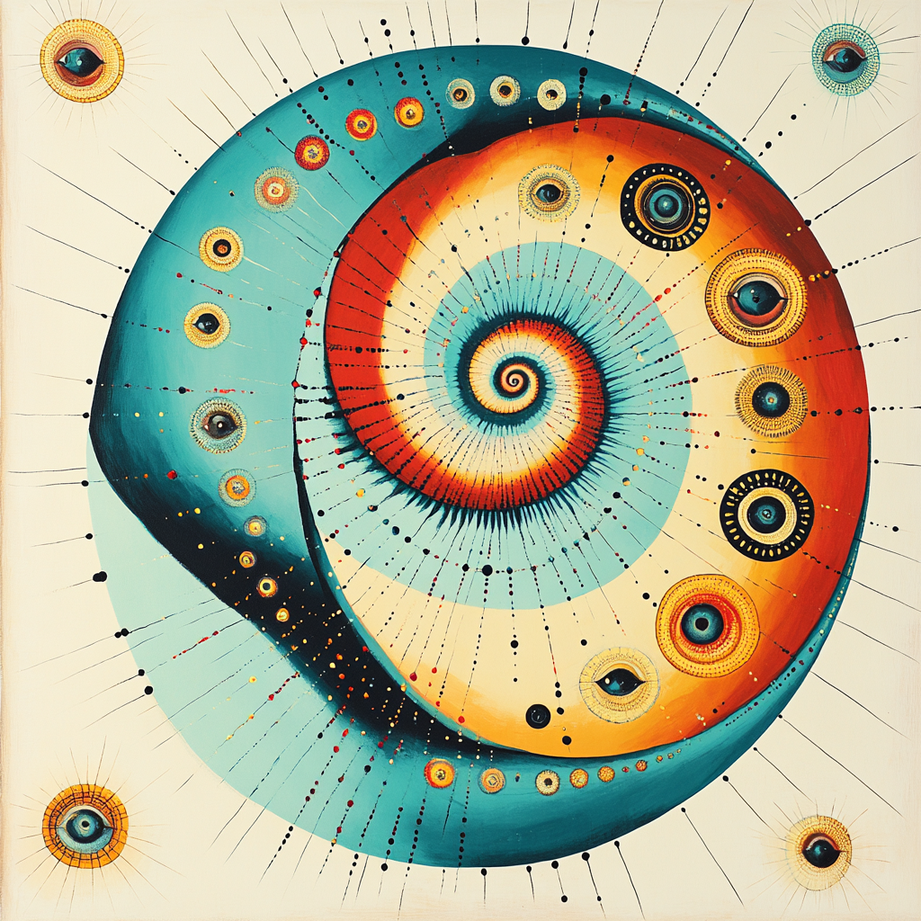 Joan Miró Inspired Dream Nautilus Paint by numbers art