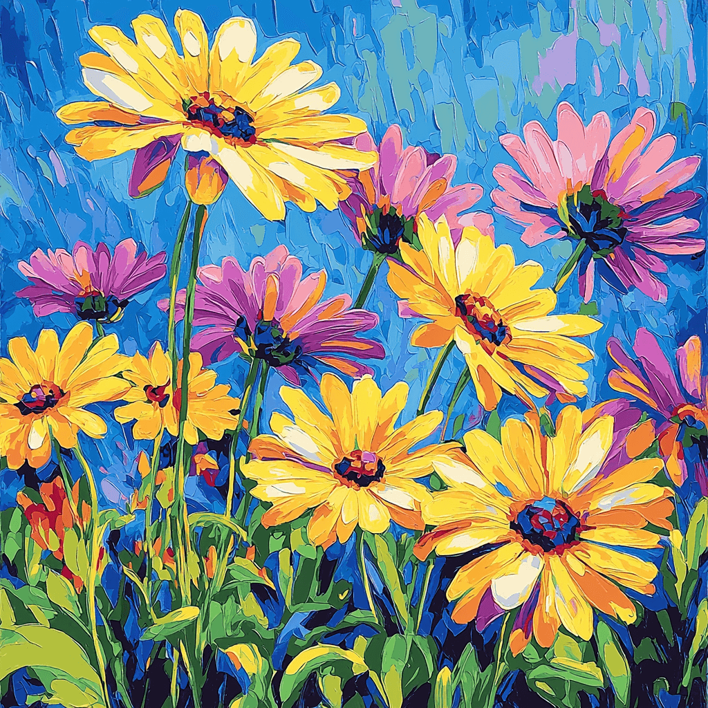 Vincent Van Gogh Inspired Vibrant Garden Paradise Paint By Numbers