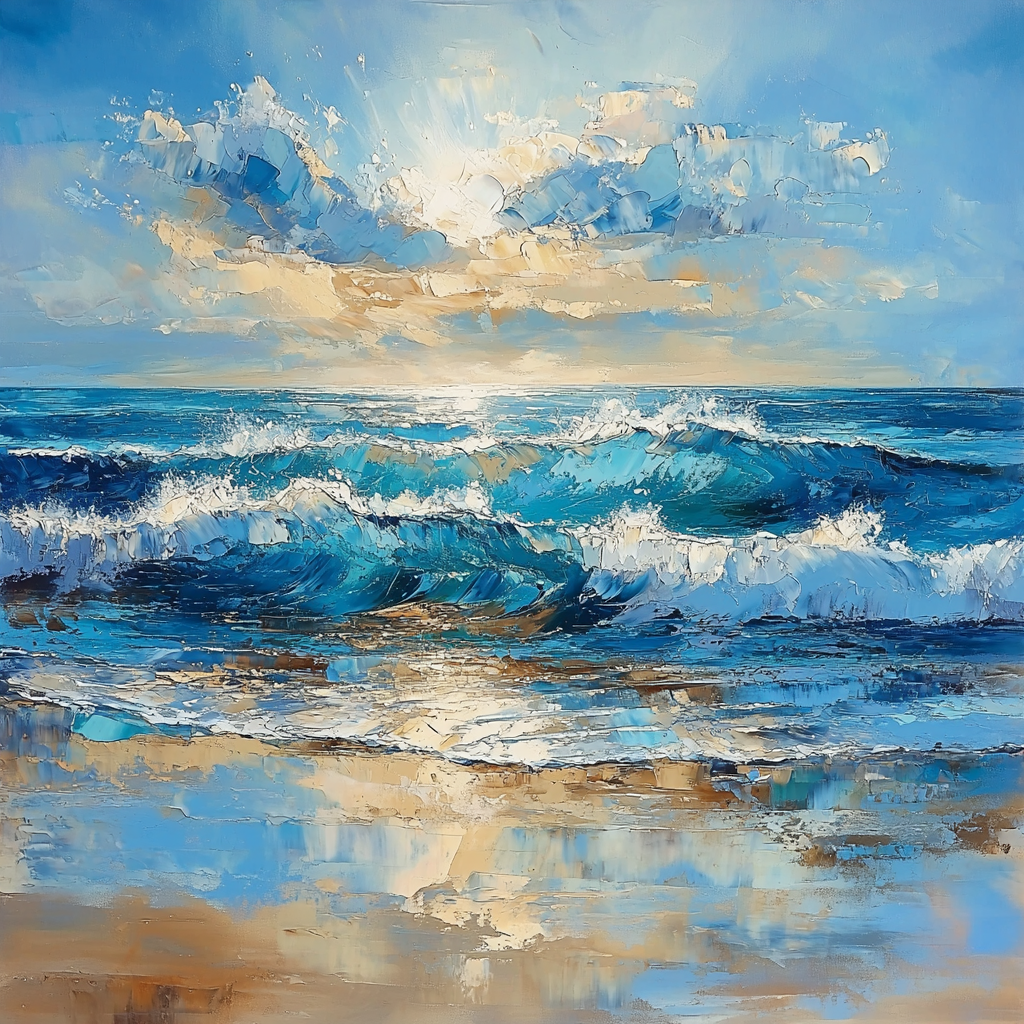 Paul Cézanne Inspired Oceanic Reflections Paint By Numbers