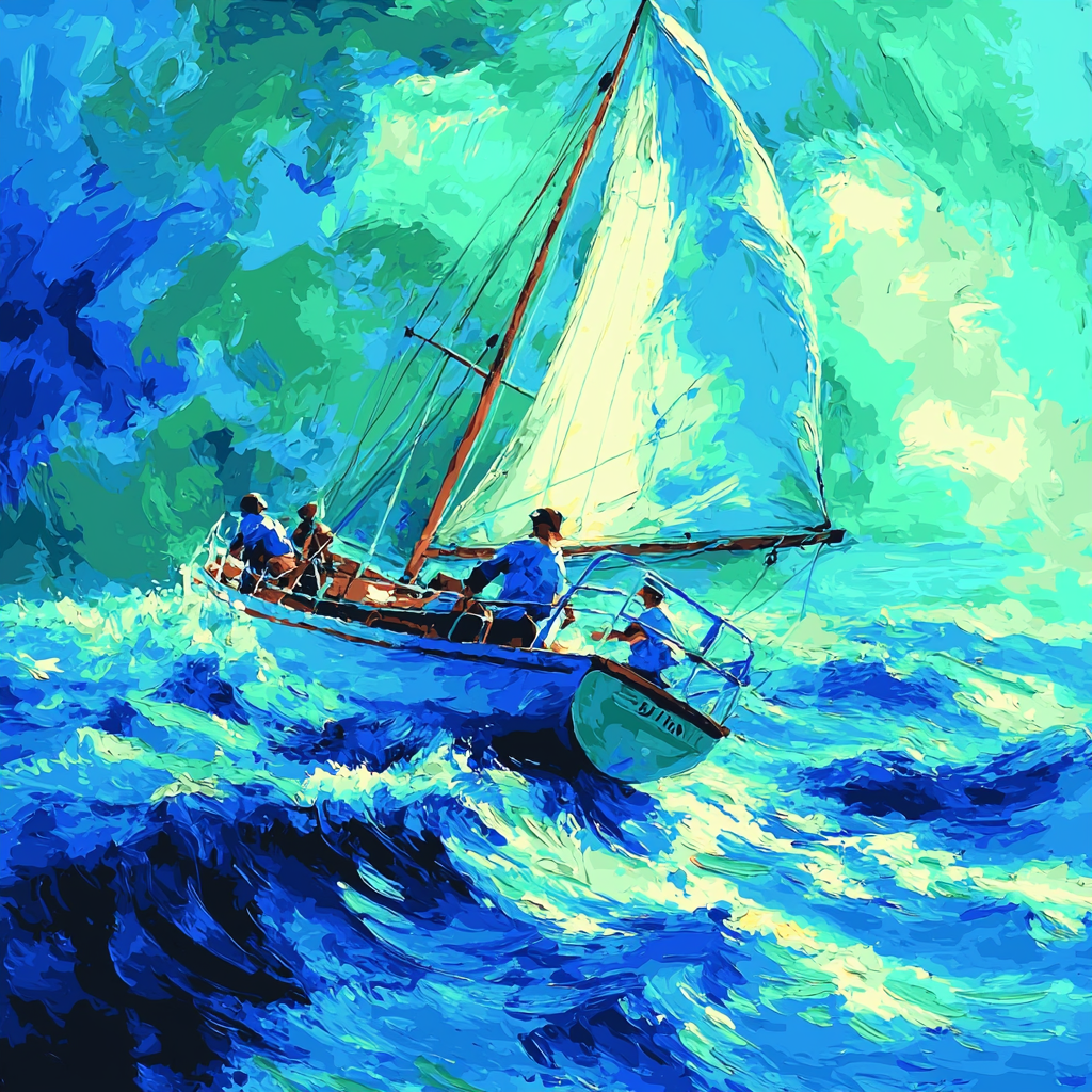 Sailing Through Life Painting Number Kit