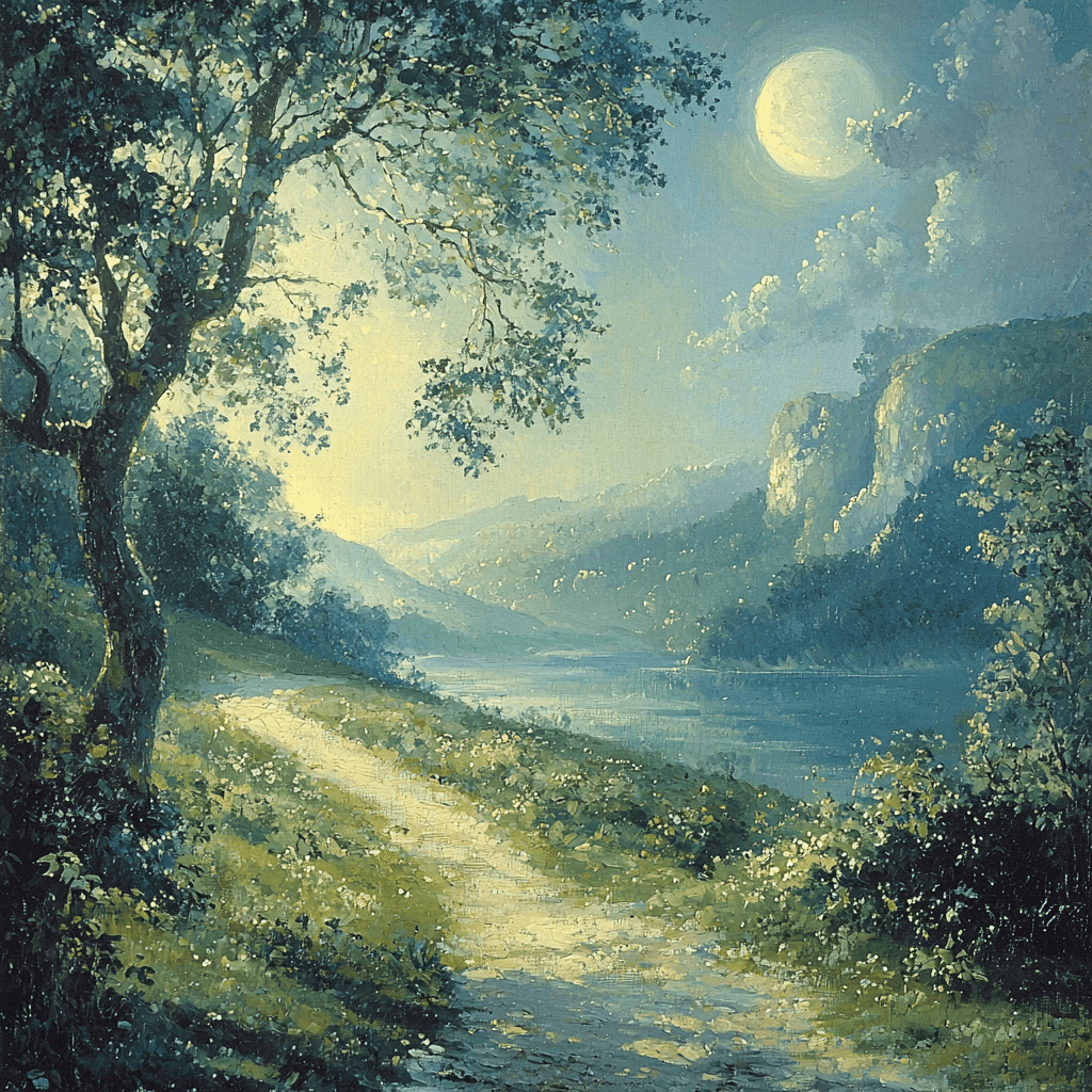 Thomas Gainsborough Inspired Romantic Moonlit Journey Paint By Numbers Kits
