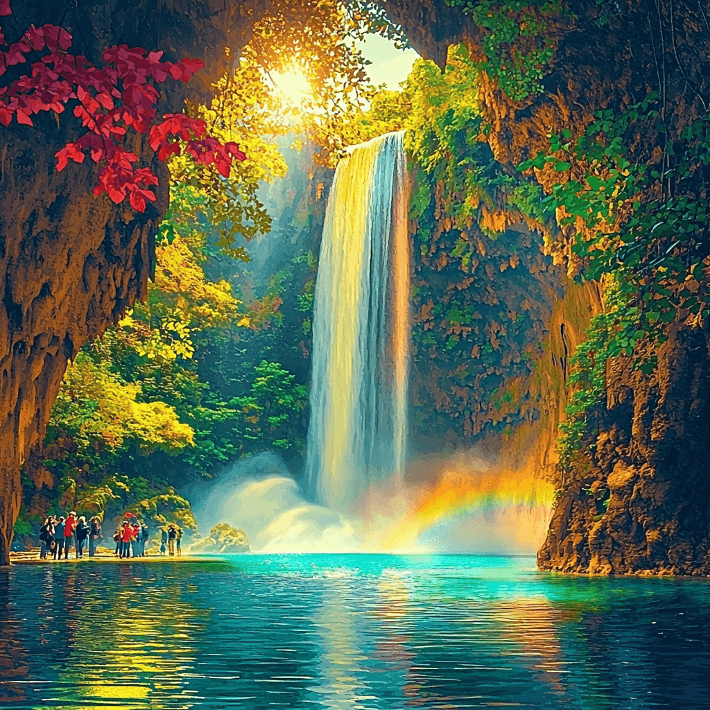Duden Waterfalls Paint By Color