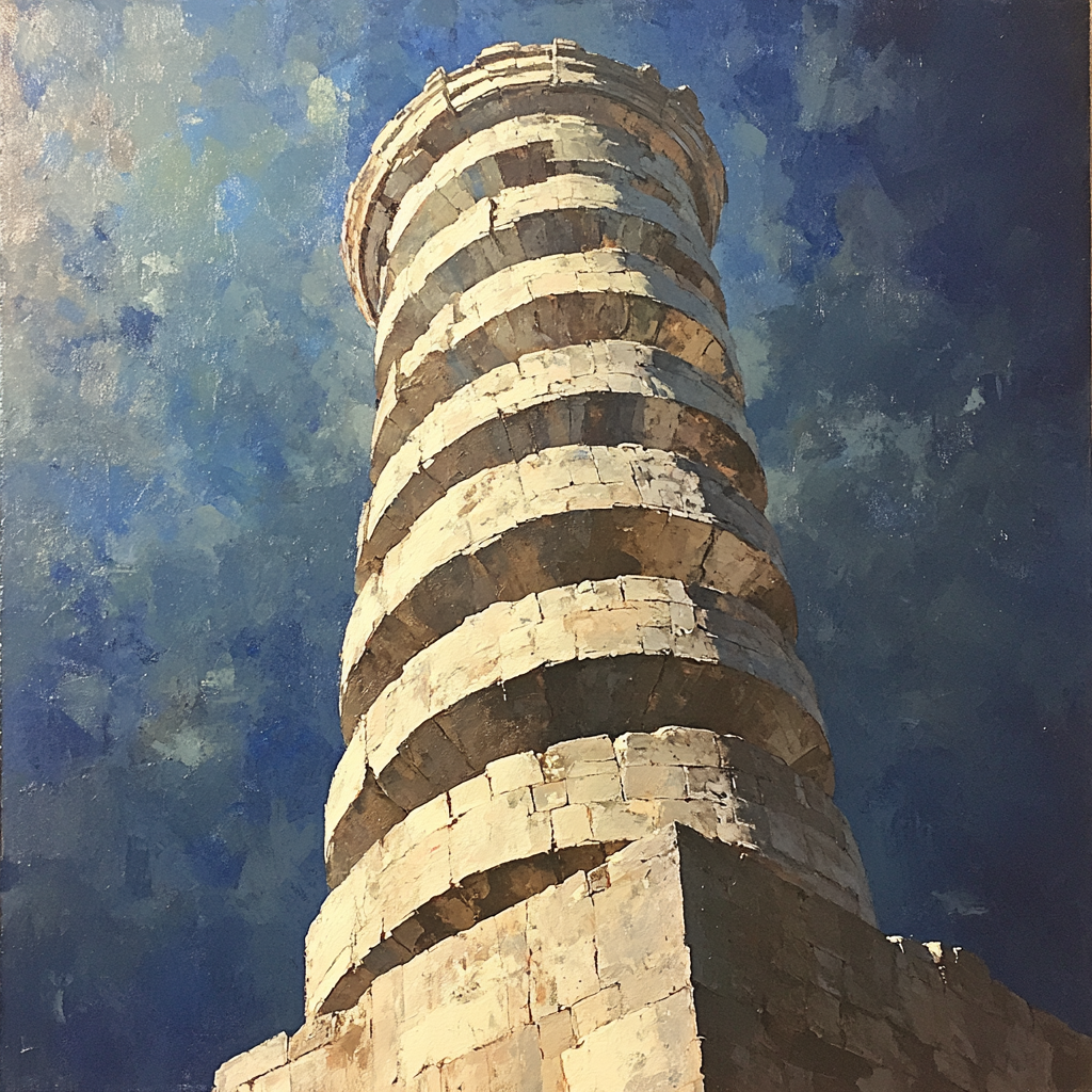 Michelangelo Inspired Nebular Spire painting number kit