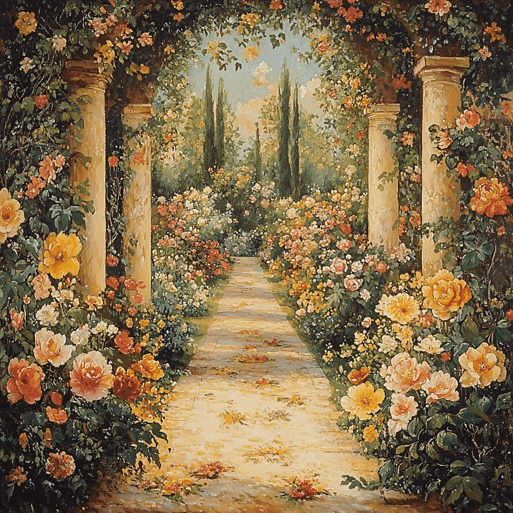Botticelli Inspired Floral Renaissance Garden Painting By Numbers Kit