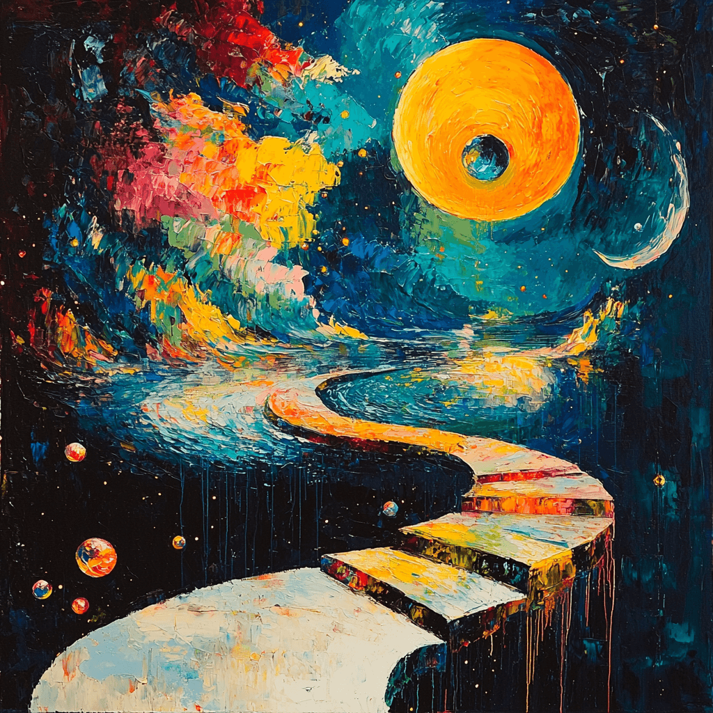 Salvador Dali Inspired Dali's Quantum Dreamscape Numbered Painting Kits