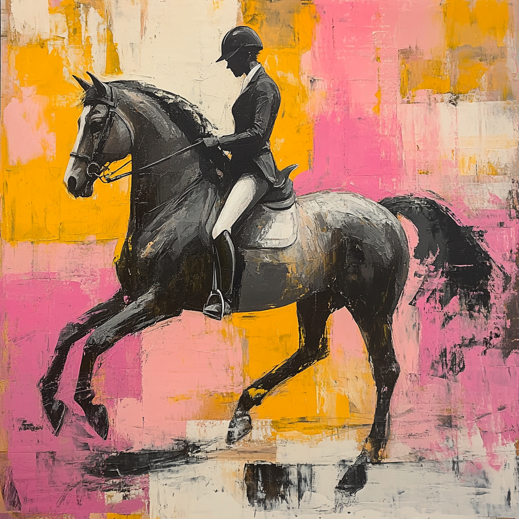 Willem De Kooning Inspired Horse Gallop Paint by numbers kits