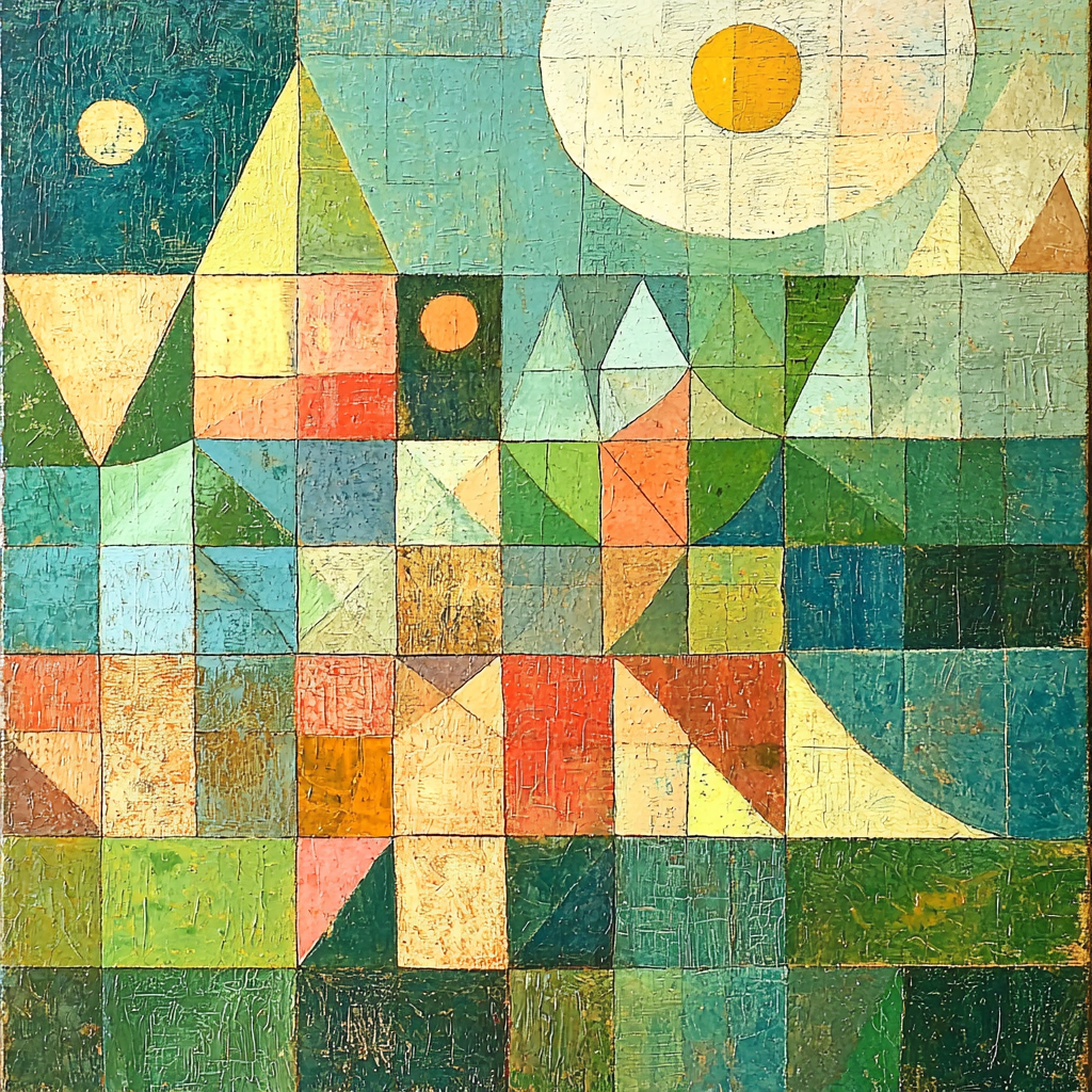 Paul Klee Inspired Harmonious Journey Paint By Numbers Art