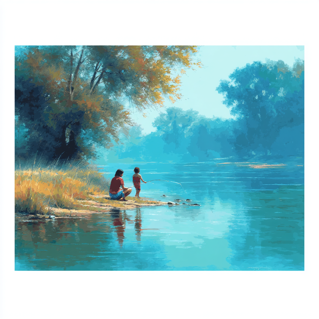 Riverbank Reflections Paint By Color