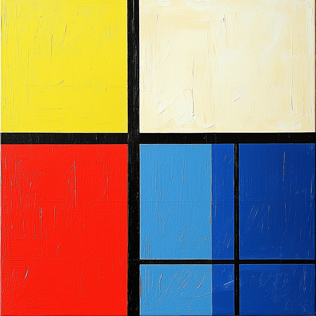 Mondrian Inspired Modern Geometrics Paint By Numbers Kits