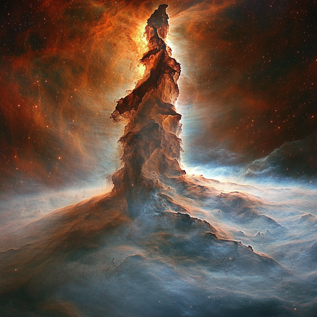 Michelangelo Inspired Nebula Spiral Paint by numbers kits