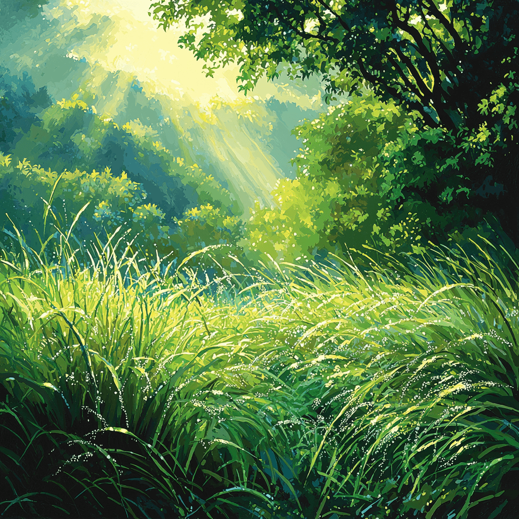 Utagawa Hiroshige Inspired Dew-kissed Morning Paint By Color