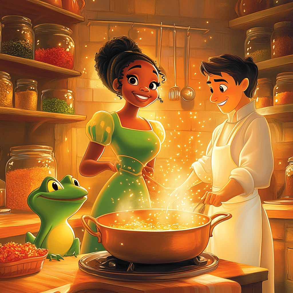 Tiana Cooking Up Magic paint by color
