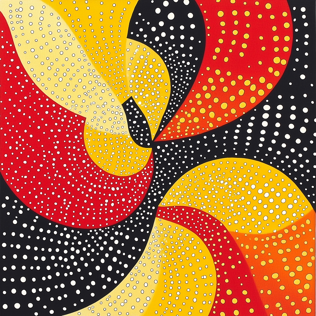 Yayoi Kusama Inspired The Dance Of Dots DIY Paint By Numbers