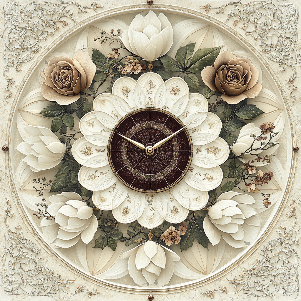 Alphonse Mucha Inspired Timeworn Petals Numbered painting kits