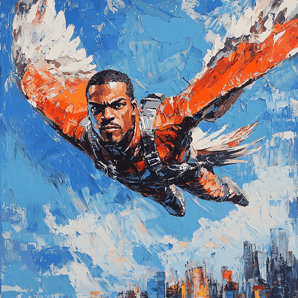Anthony Mackie: The Flight Of The Falcon Painting Number Kit