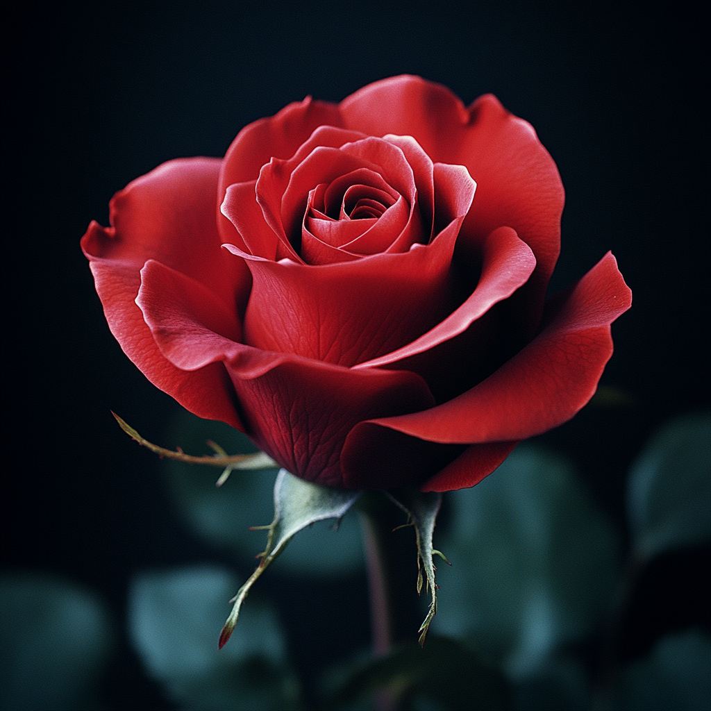 Caravaggio Inspired Shadowed Rose Numbered painting kits