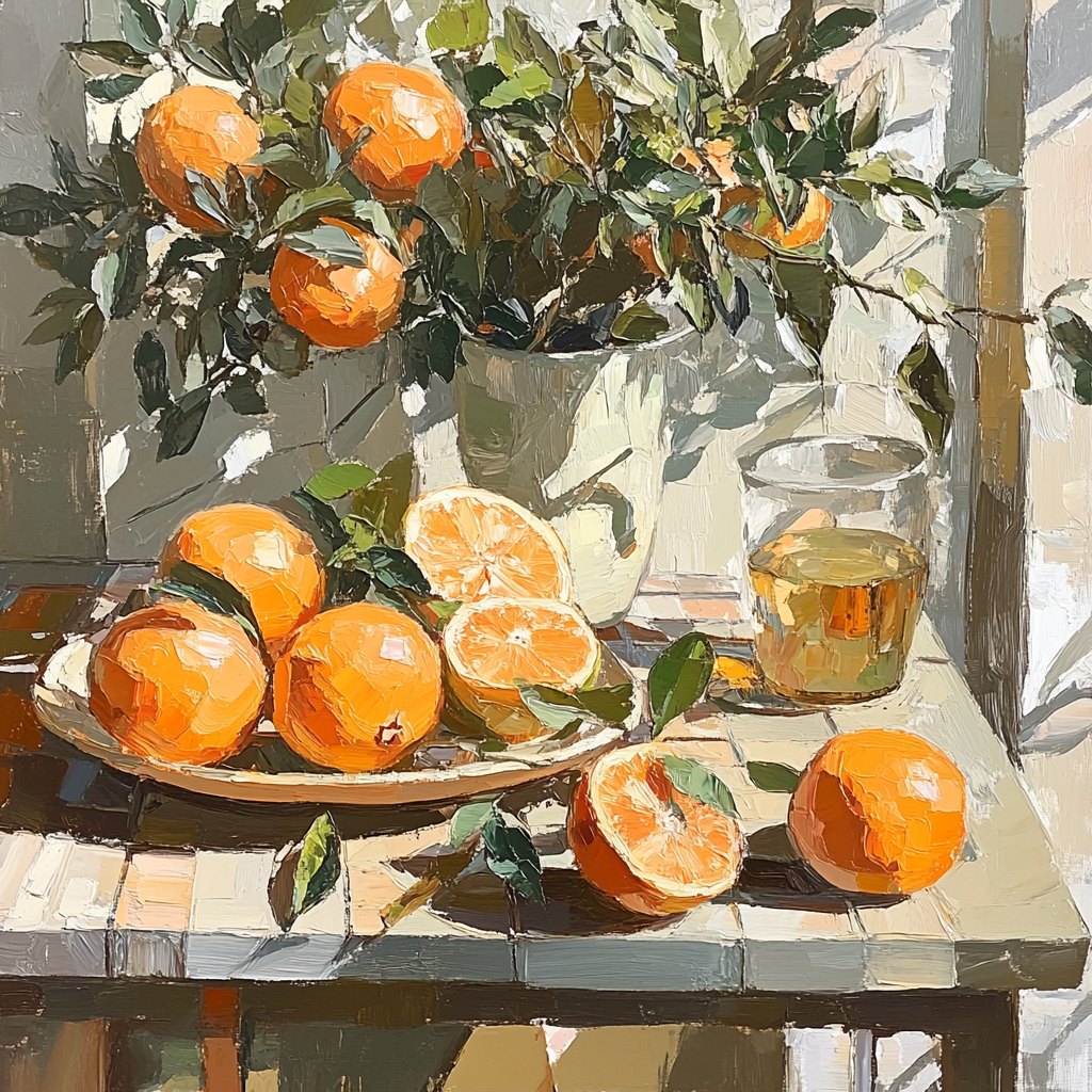 Cezanne Inspired Quiet Still Life With Fruit paint by number