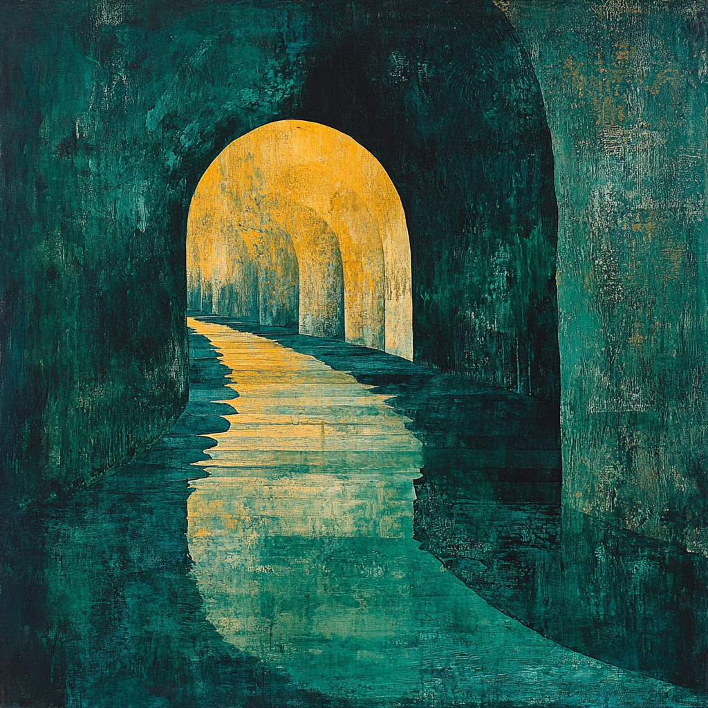 Max Ernst Inspired Echoing Caverns paint by number