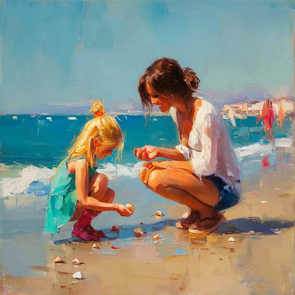 Seashells And Stories DIY Paint By Numbers