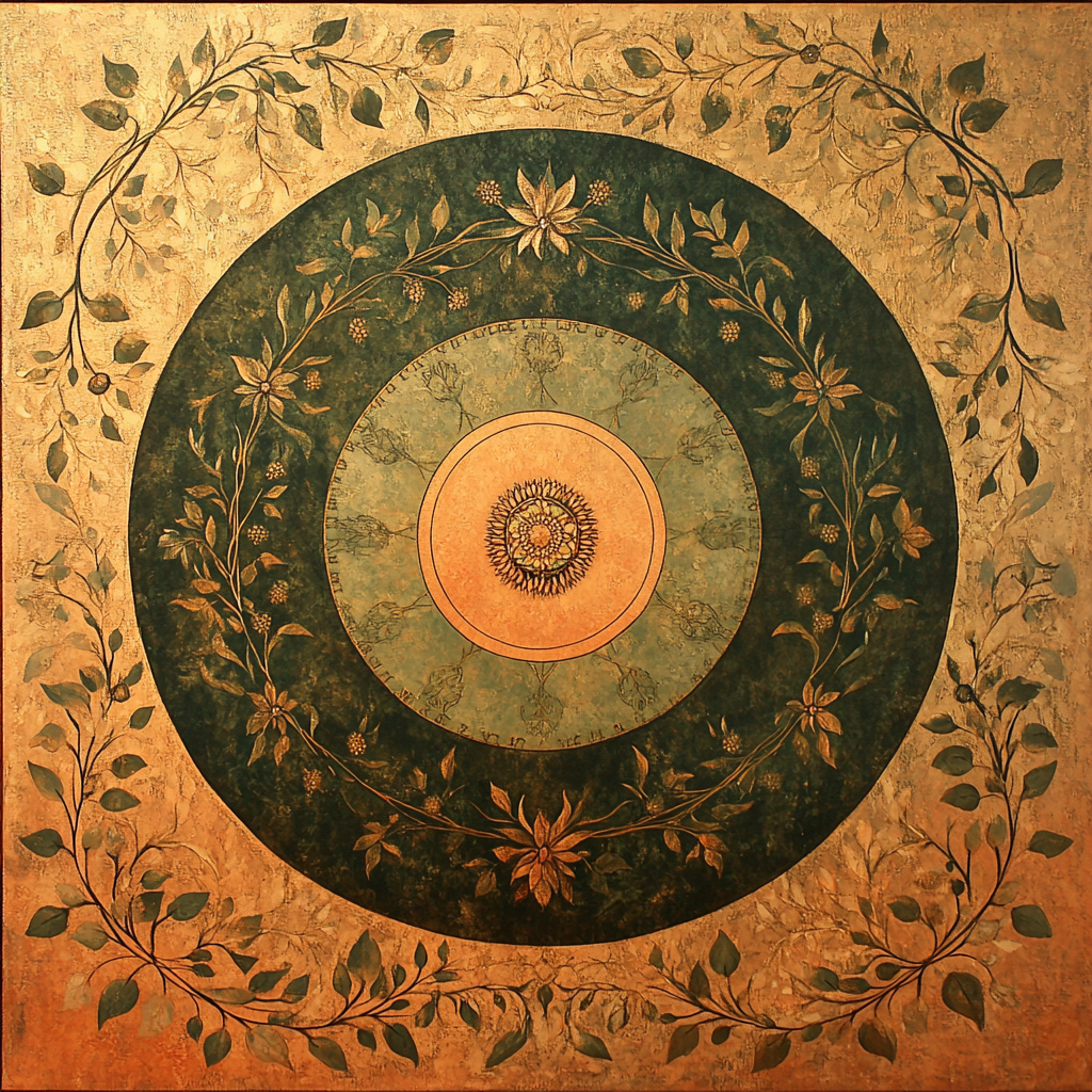 Gustav Klimt Inspired Time Garden DIY paint by numbers