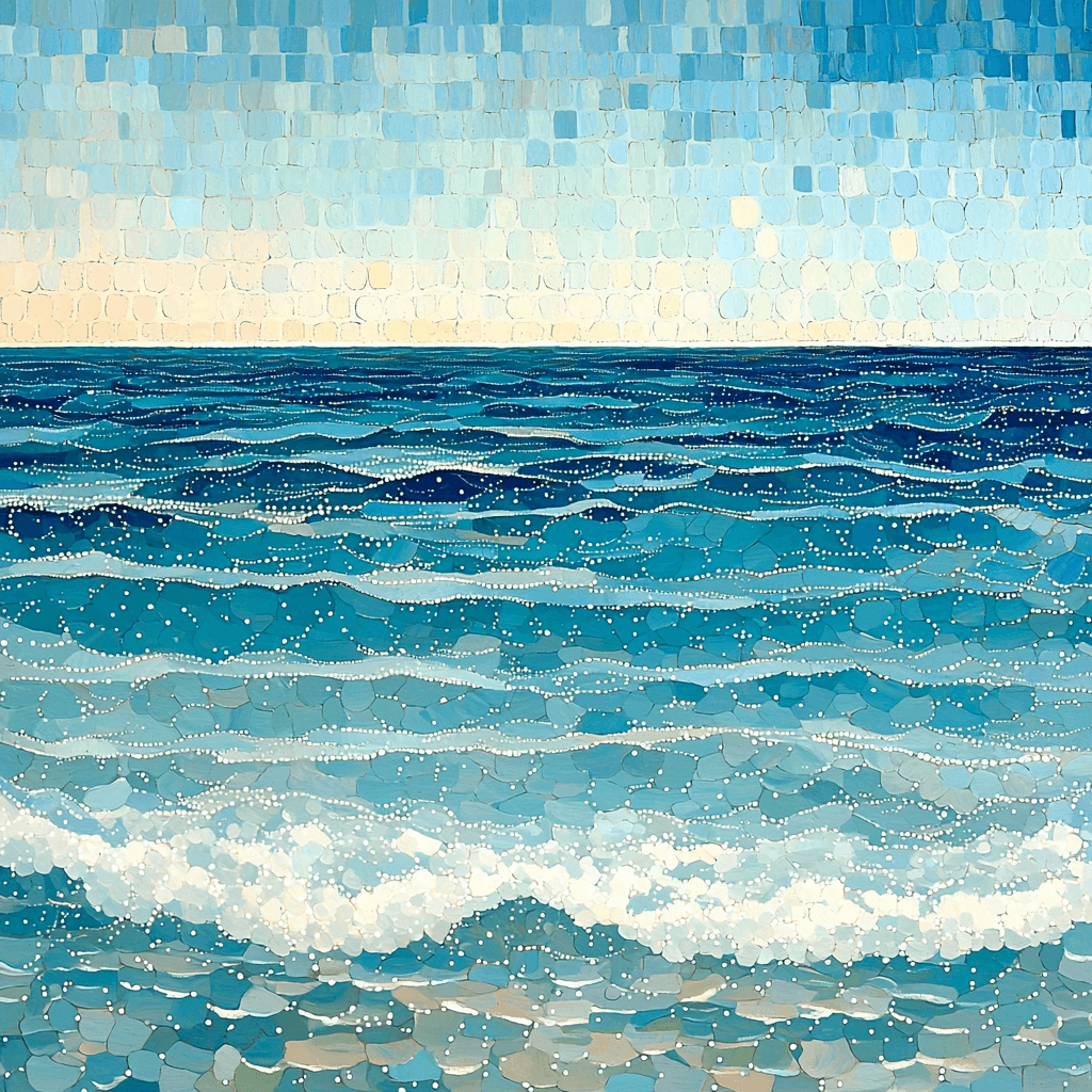 Georges Seurat Inspired Serene Sea Symphony Paint By Numbers Kits